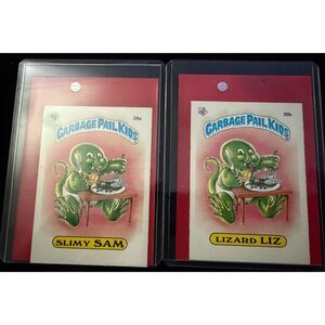 Vintage 1985 Topps Garbage Pail Kids UK Minis Series 1 38A and 38B